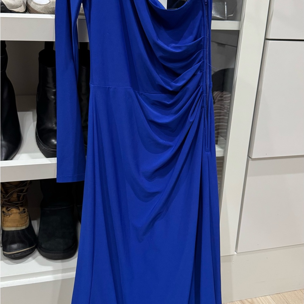 B Darlin Royal Blue Long Sleeve Dress